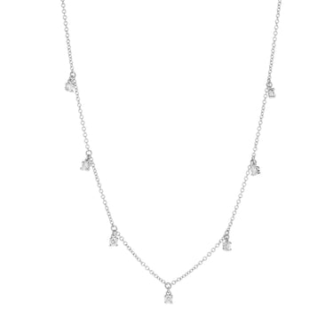 Collana oro bianco e diamanti