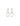 Orecchini placcati argento Sterling con 1 maglia media