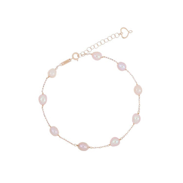 Bracciale 18kt Perle Rosa