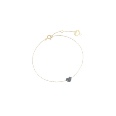 BRACCIALE 18KT CUORE CROMO