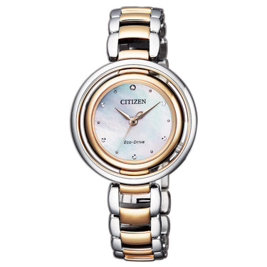 Orologio donna Citizen Lady L, quadrante tondo madreperla cinturino dorato 