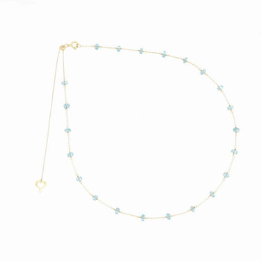 Collana Girocollo 18kt Apatite