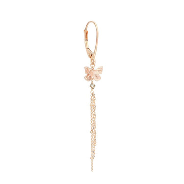 ORECCHINO PAPILLON ORO ROSA 18KT MONACHELLA