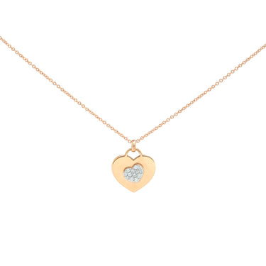 Collana Ciondolo Cuore Diamanti