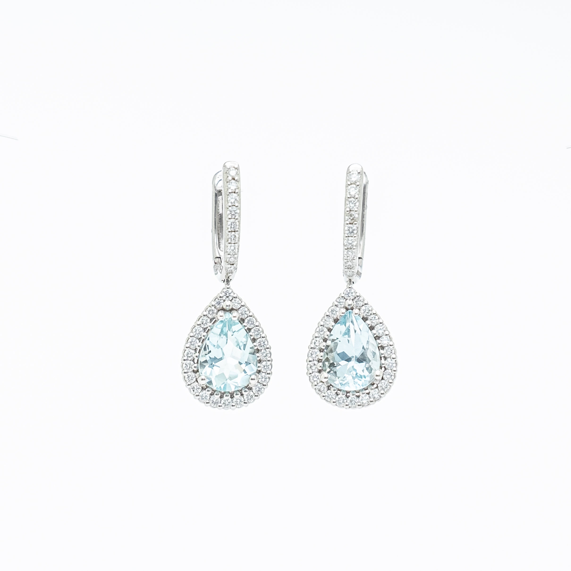 Orecchini Pendenti Con Due Diamanti Taglio Goccia Di Ct 2.15 E - Foto 11