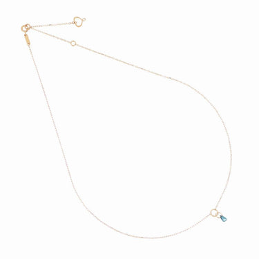 Collana Girocollo 18kt Drops Zaffiro Blu