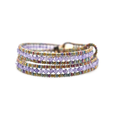 Bracciale Boa Zirconia Viola